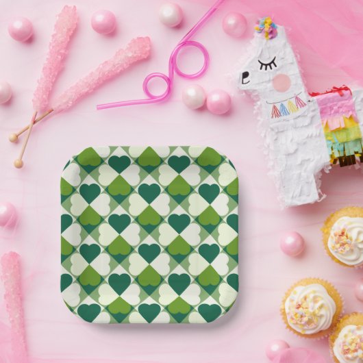 St. Patrick's Day Pattern Papieren Bordje (Feest)