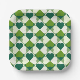 St. Patrick's Day Pattern Papieren Bordje