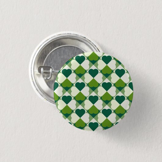 St. Patrick's Day Pattern Ronde Button 3,2 Cm (Voorkant /achterkant)