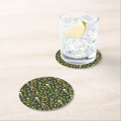 St. Patrick's Day Pattern Ronde Kartonnen Onderzetter (Insitu)