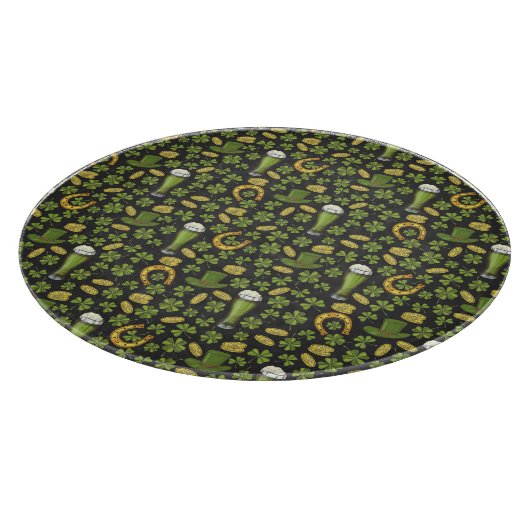 St. Patrick's Day Pattern Snijplank (Hoek)