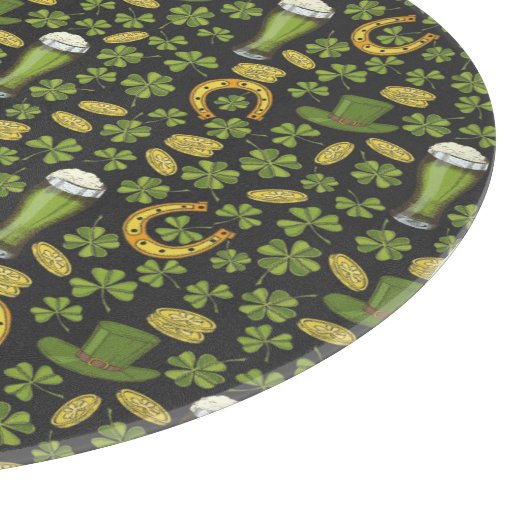 St. Patrick's Day Pattern Snijplank (Hoek)