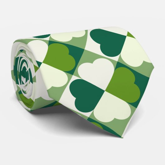 St. Patrick's Day Pattern Stropdas (Opgerold)