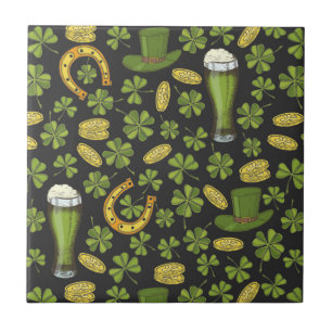 St. Patrick's Day Pattern Tegeltje