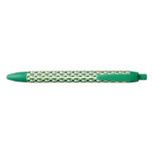 St. Patrick's Day Pattern Zwarte Inkt Pen (Achterkant)