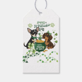 St. Patrick's Day "Pawt van Goud" Cadeaulabel