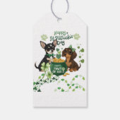 St. Patrick's Day "Pawt van Goud" Cadeaulabel (Achterkant)