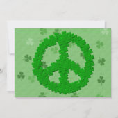 St Patrick's Day Peace Sign Kaart (Voorkant)
