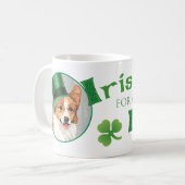 St. Patrick's Day Pembroke Welsh Corgi Koffiemok (Voorkant links)