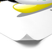 St Patrick's Day Penguin Poster (Hoek)