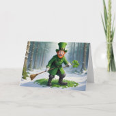 St. Patrick's Day-personage Kaart (Voorkant)