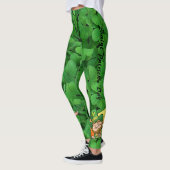 St Patrick's Day Personaliseert woorden Green Clov Leggings (Links)