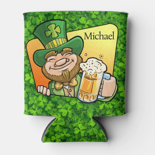 St. Patrick's Day Personalize Name of Text Blikjeskoeler (Voorkant)