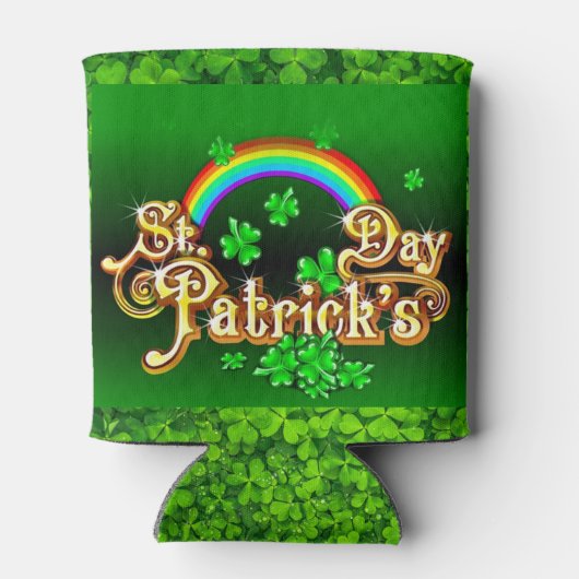 St. Patrick's Day Personalize Name of Text Blikjeskoeler (Achterkant)
