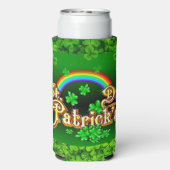 St. Patrick's Day Personalize Name of Text Tall Seltzer Blikjeskoeler (Seltzer Achterkant)