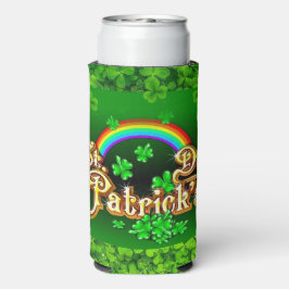 St. Patrick's Day Personalize Name of Text Tall Seltzer Blikjeskoeler