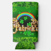 St. Patrick's Day Personalize Name of Text Tall Seltzer Blikjeskoeler (Achterkant)