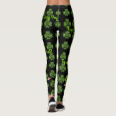 St Patrick's Day Personalize Text of Name Green Leggings (Achterkant)