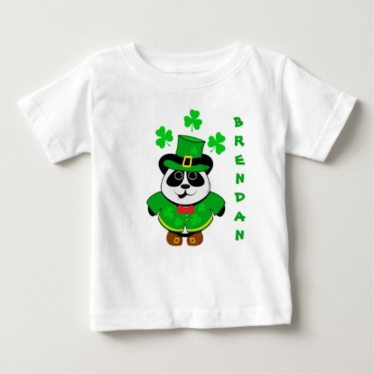 St. Patricks Day Personalized Panda Beer (Voorkant)