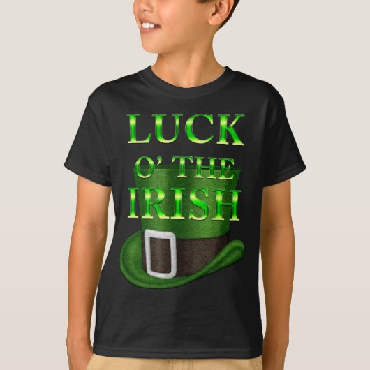 St. Patrick's Day Pet Boys Black T shirt (Voorkant)