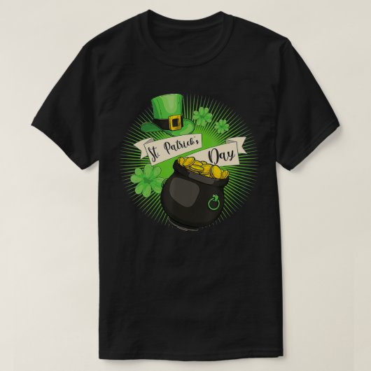 St Patricks Day Pet Clover Leaf Saint Patricks Day T-shirt (Design voorkant)