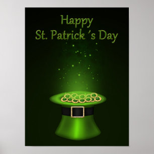 St. Patrick's Day Pet Coins - Poster Print