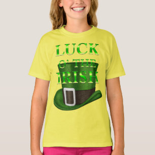 St. Patrick's Day Pet Girls Yellow T shirt