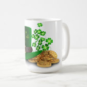 St. Patrick's Day - Pet & kleding & munten Koffiemok (Voorkant rechts)