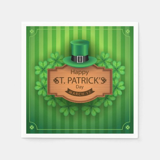St. Patrick's Day - Pet & kleding Servetten (Voorkant)