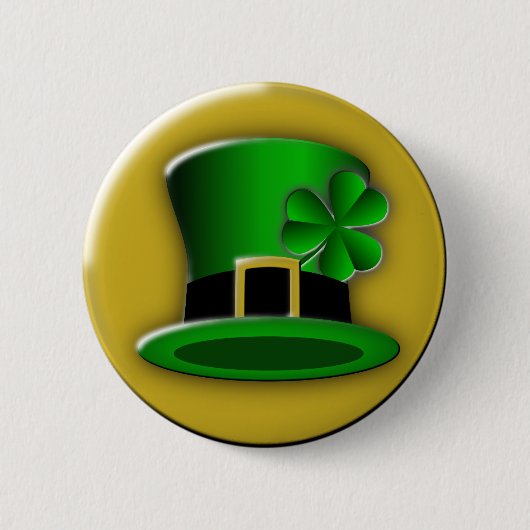 St Patricks Day Pet Round Button (Voorkant)