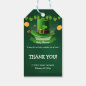 St. Patrick's Day Pet Shamrock Gold Baby shower Cadeaulabel (Voorkant)