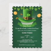 St. Patrick's Day Pet Shamrock Gold Baby shower Kaart (Voorkant)