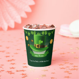 St. Patrick's Day Pet Shamrock Gold Baby shower Papieren Bekers