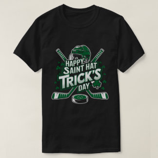 St. Patrick's Day Pet Trick IJshockey St. Patrick T-shirt