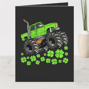 St Patricks Day Peuter Lucky Monster Truck Bedankkaart