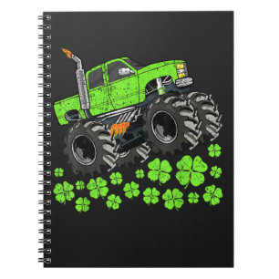 St Patricks Day Peuter Lucky Monster Truck Notitieboek