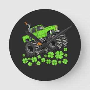 St Patricks Day Peuter Lucky Monster Truck Ronde Klok