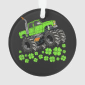St Patricks Day Peuter Lucky Monstertruck Ornament (achterkant)
