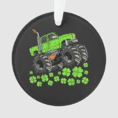 St Patricks Day Peuter Lucky Monstertruck Ornament (voorkant)