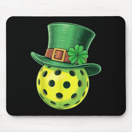 St. Patrick's Day pickleball paddleball speler Muismat (Voorkant)