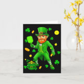 St. Patrick's Day Pickleball spelen matching Kaart (Gele Bloem)