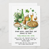 St. Patrick's Day Picknick – Gelukkig Plezier Kaart (Voorkant / Achterkant)