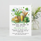 St. Patrick's Day picknick Lucky Fun Under the Gre Kaart (Staand voorkant)