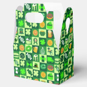 St. Patrick's Day-pictogrammen naadloos patroon Bedankdoosjes (Geopend)
