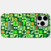 St. Patrick's Day-pictogrammen naadloos patroon Case-Mate iPhone Case (Achterkant (horizontaal))
