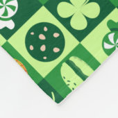 St. Patrick's Day-pictogrammen naadloos patroon Fleece Deken (Hoek)
