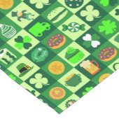 St. Patrick's Day-pictogrammen naadloos patroon Korte Tafelloper (Hoek)