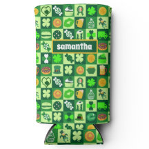 St. Patrick's Day-pictogrammen naadloos patroon