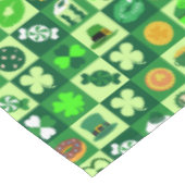 St. Patrick's Day-pictogrammen naadloos patroon Tafelkleed (Gekanteld)