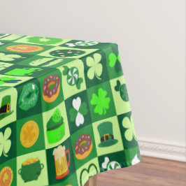 St. Patrick's Day-pictogrammen naadloos patroon Tafelkleed